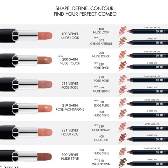 Dior Rouge Dior Contour No-Transfer Lip Liner | 100 Nude Look | NEW MAKEUP - Picture 5 of 5